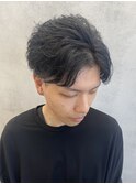 フェザーショート/フェザーパーマ/ツーブロック/刈り上げ