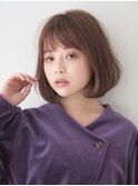 小顔カット×透明感カラー[恵比寿駅/髪質改善/オリーブグレー]