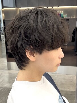 フィフス 仙台(fifth) 仙台メンズパーマルーズパーマシースルーマッシュウルフゆるめ