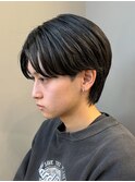 カルマパーマ/メンズ/フェザーパーマ/韓国/眉毛/センターパート