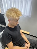 ワンス(once)&nbsp;メンズカラー抜きっぱなしブロンド