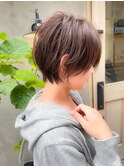 白髪ぼかしで柔らかショート
