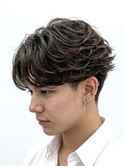MEN’S HAIR/波巻きツイストスパイラル/リバースセンターパートO