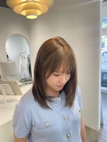フィット ヒュー 千葉(fit hue) ミルクティーブロンド/ダークブルー/デジタルパーマ/千葉駅