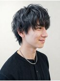 ナチュラルツーブロック/ニュアンスパーマ