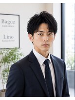 MEN's Baguz MEN'Sカット/ MEN'Sパーマ/ MEN'Sカラー 無造作束感センターパートニュアンスパーマ