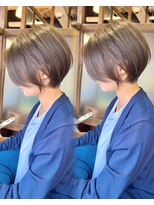 ハピネス クローバー 学園前店(Happiness CLOVER)&nbsp;ナチュラルショート8.6ショートボブ×髪質改善×白髪ぼかし