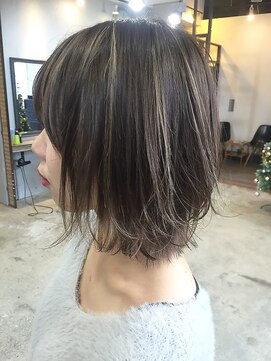 ルモア(RUMOR) Rumor×【外国人３Dハイライトカラー】カーキアッシュグレージュ