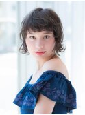 〈NOB日ノ出町〉グラデーションカット毛先ゆるふわ巻き