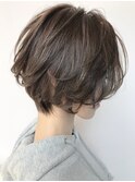 O-tete ショートボブカーキグレージュ
