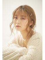 ブレス 小阪店(brace)&nbsp;ブラウンベージュのゆる巻きロング