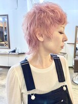 タイドヘアー(tide hair) SHOTA style ウルフxベイビーピンク