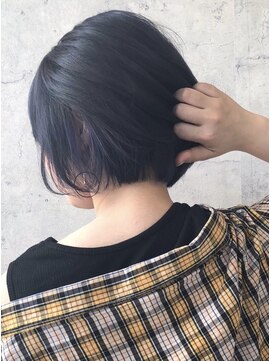 ラテ(latte) インナーカラー×ディープブルー