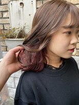 ロイジー(roijir)&nbsp;表参道roijir×インナーピンク☆ブリーチなしベージュ