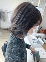 アーブル ヘアーアンドメイク(ARBRE) レイヤーボブ透明感カラーハイライトブリーチレイヤーカット