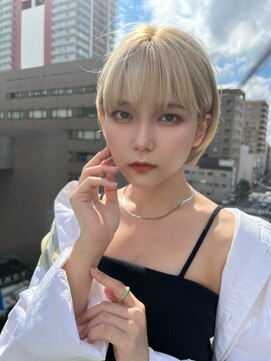 ロンドプロフィール 浦和(Lond profil) 【ワンランク上のボブ】ハイトーン切りっぱなしボブ【浦和】