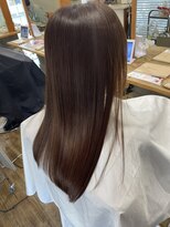 ラミール 学園店(lamiell) 髪質改善/ロング/酸熱トリートメント/艶カラー/ピンクベージュ