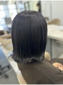 紫で作る偽黒髪♪