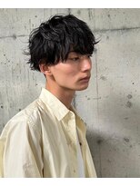 キュー(Cue_)&nbsp;無造作マッシュ×ソフトツイストスパイラルパーマ