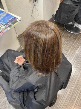 ヘア ウィッシュ 須磨区名谷店(HAIR WISH) 脱白髪染め/脱白髪染めハイライト