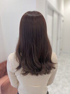 モア 岡崎(more) stylist大山《ブリーチなしWカラー》やわらかモカベージュ