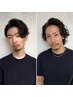 【佐藤・稲田】 カット+パーマ+ハイライトカラー ［メンズ/バーバー］