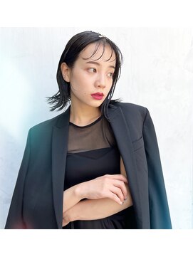 ワン バイ ジエクト(One by The Ect) 大人こなれミディ×ウェットヘアシースルー前髪