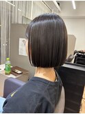 ボブの方も髪質改善ストレートで楽に！