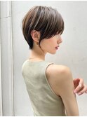 【小原】耳掛けショート×色気ショート×ハイライト