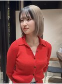 デザインダブルカラーショートボブ