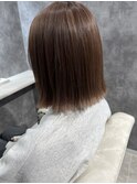寒色系ミルクティーブラウン