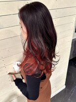 ルノン シェリー(LUNON cheliy)&nbsp;インナーカラー/レッドオレンジ/ブリーチカラー