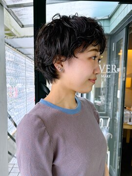 ハピネス 河原町店(Happiness) ショートカット　くしゃくしゃパーマ　京都美容室　進詩織