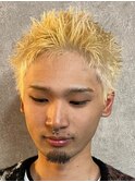 ビジネスショートメンズマッシュツイストパーマツーブロック