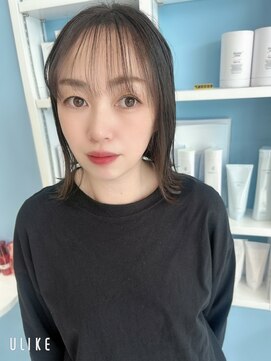 アエメゾン(ae maison) #ブリーチなしで透明感カラー#オリーブグレージュ
