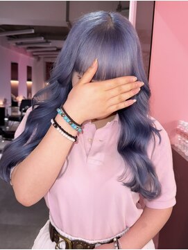 ダズリングディア(Dazzling Deer) 青  ロング  小顔ヘア