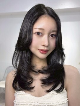 オニキス(ONYX) C129韓国ヘアーザクザクレイヤーカットハッシュカット透明感