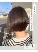 艶カラー×大人ショートボブ