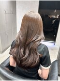 ブラウンベージュ/レイヤーカット/髪質改善トリートメント