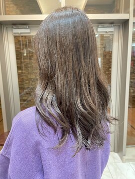 髪質改善/顔周りレイヤーカット/グレージュ[千葉/千葉駅]