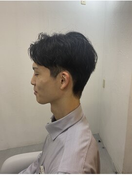 メンズカット バイ ソイクフ(メンズカット by SOY-KUFU) 20代30代40代◎刈り上げセンターパートフェザーパーマ