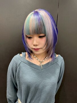 ヌル 神宮前店(Null) セクションカラー/ブリーチカラー/浮遊レイヤー/エンドカラー