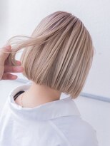 デビュー バイ アミ 北中城(debut by A.M.I) ミルクティーブロンド/ダークブルー/デジタルパーマ/沖縄/北中