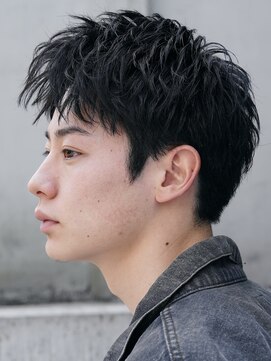 バイフィフス 原宿/表参道(by fifth) 原宿メンズカット刈り上げないルーズショートスタイル黒髪