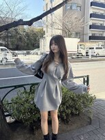 ロム(Rom.) ワンホンレイヤー韓国レイヤーハッシュカット