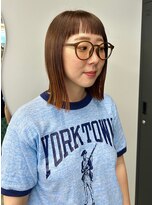 コエ(koe')&nbsp;ぱつっとボブ × オレンジブラウン