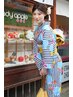 浴衣レンタル＋ヘアセット ￥3800  京都　東山　祇園四条