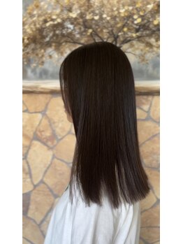 ヘアレストアッシュ(HAIR rest h)の写真/【一番人気MENU★】「ｈ」の縮毛矯正は髪と頭皮に優しい薬剤使用◎ダメージ軽減オイル配合で髪質チェンジ！