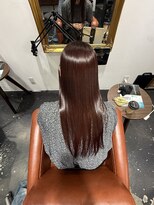 シアー 大阪梅田(SHEER.)&nbsp;髪質改善カラー×レッドブラウン【銀座,銀座一丁目美容室】