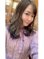 ヘアーメイク ダンス(hair make DANCE)&nbsp;【edolカラー】グラデーショングレー+毛先ブルーバイオレット